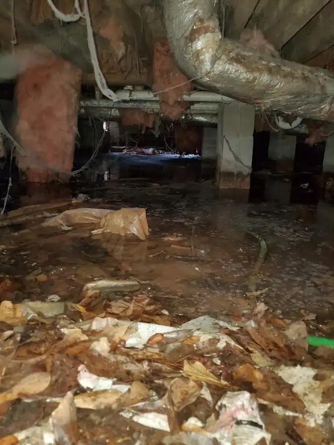 Crawl space flood assessment for Commercial Water Damage Restoration in Glenwood