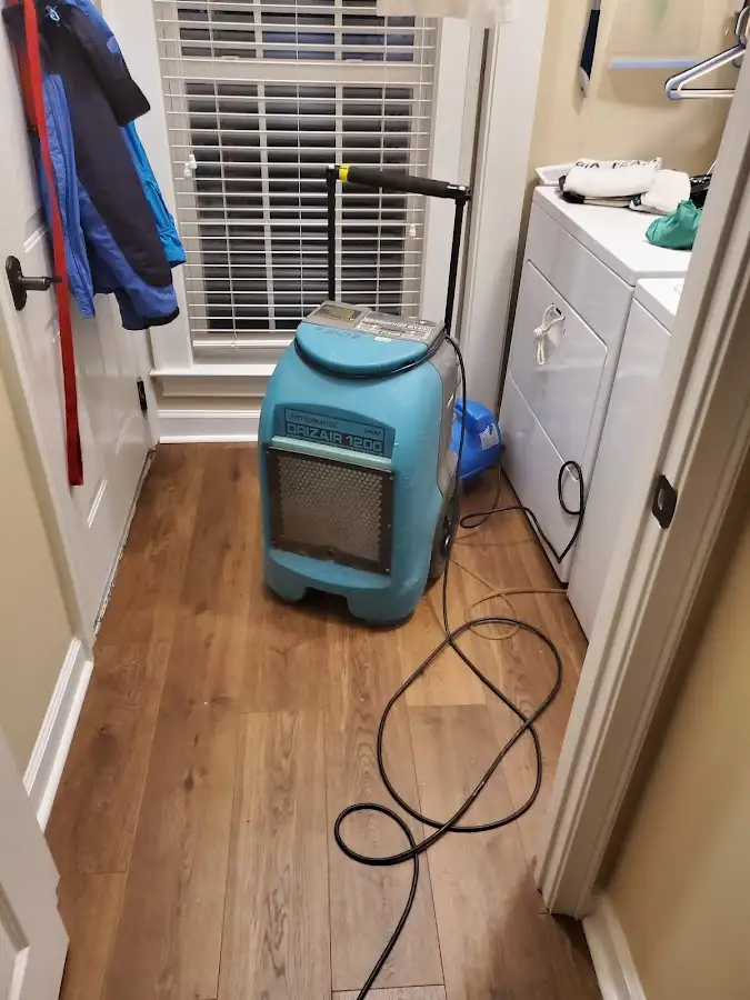 Commercial dehumidifier deployed for Flood Damage Cleanup in Glenwood